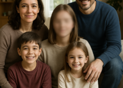 She Posted a Family Portrait—With My Face Blurred Out